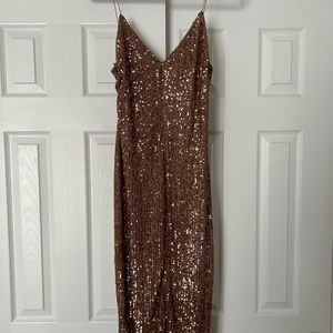 Sequin midi dress